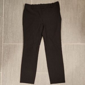 ZARA Checkered Black Pants